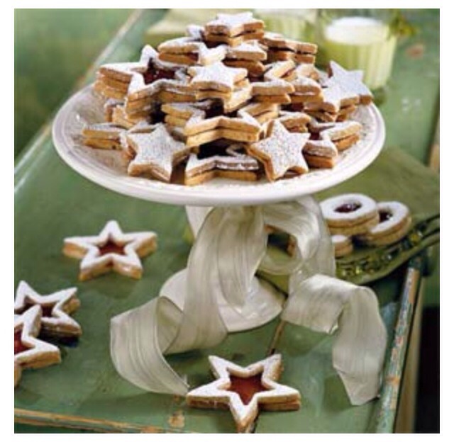 Stack cookies onto a pretty saucer from a flea market, wrap with cellophane, and tie with a ribbon.