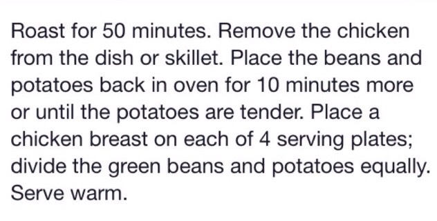 Garlic & Lemon Chicken With Green Beans & Red Potatoes 😛😱👍💯#Friendsgiving