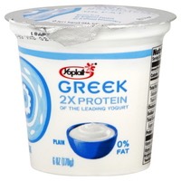 6 ounces of plain nonfat Greek yogurt 