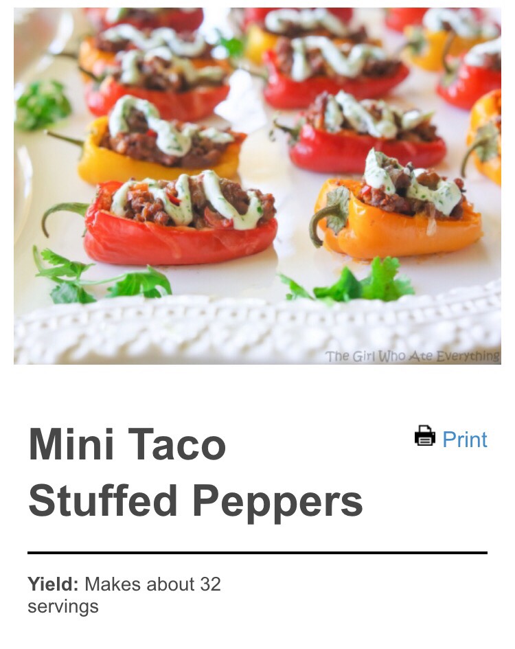Mini Taco Stuffed Peppers!!!