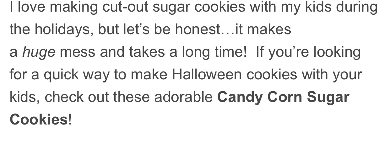 Candy Corn Sugar Cookies. 😘