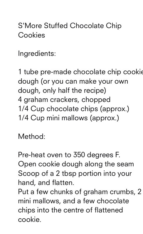 S'mores Stuffed Chocolate Chip Cookies!
