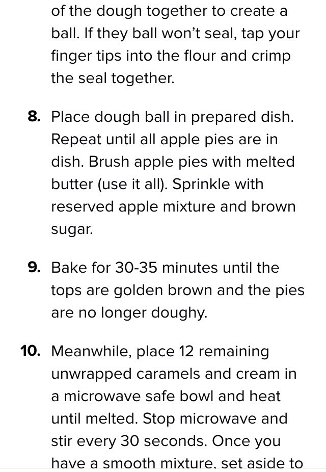 Crazy Caramel Apple Pie Bombs