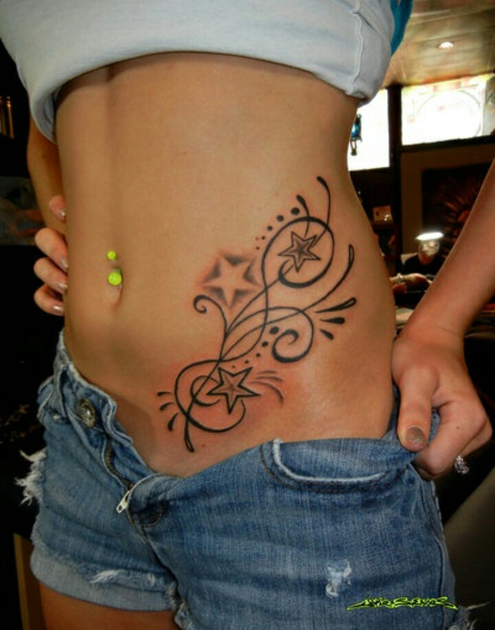 Beautiful Star Tattoos For Women! !!
