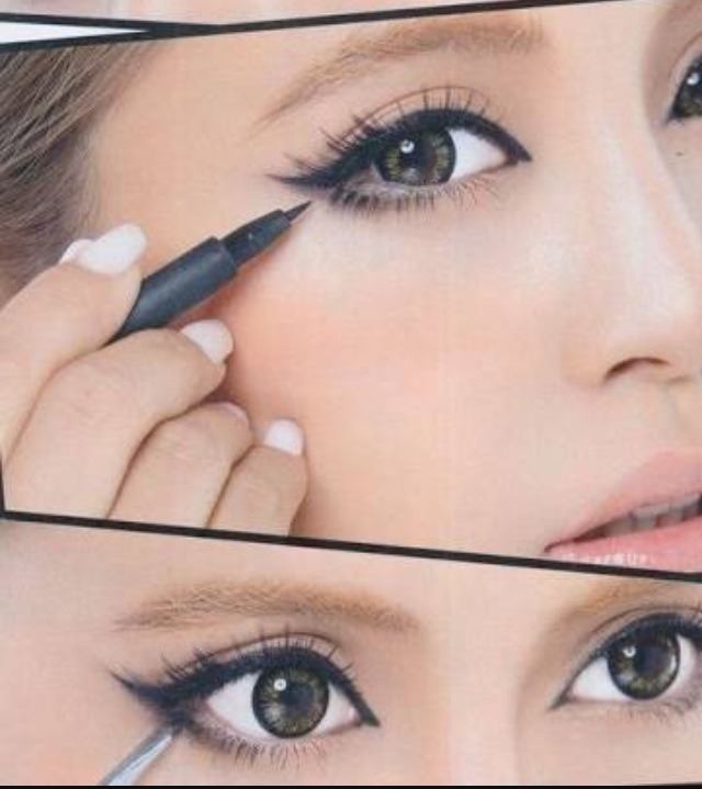 Eyeliner tutorial step by step