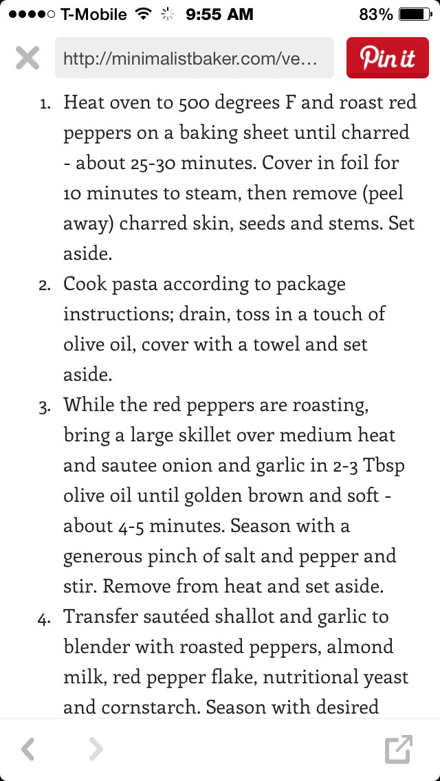 💜Vegan Red Pepper Pasta💙 