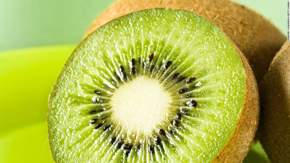 Kiwi!!! Yes, if you cut up both fruits and make a shish kebab (line the fruit up on a metal rod) the tartness of the kiwi brings out the sweet in the strawberry! 