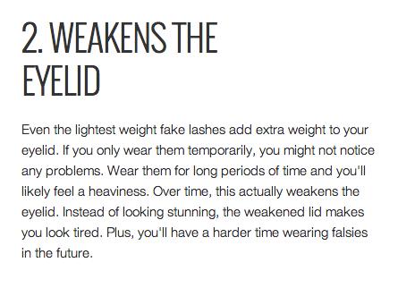 9 Reasons To Avoid Fake Lashes