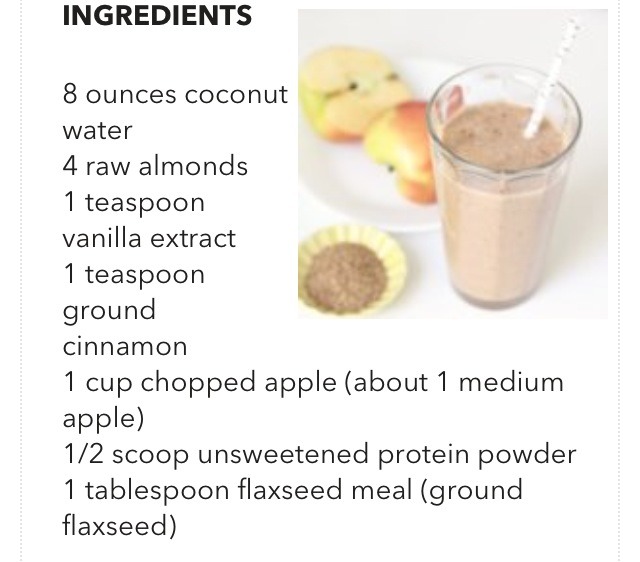 Apple Flaxseed Cinnamon  Smoothie