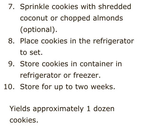 No Bake Almond Joy Cookies With Coconut Oil 😊