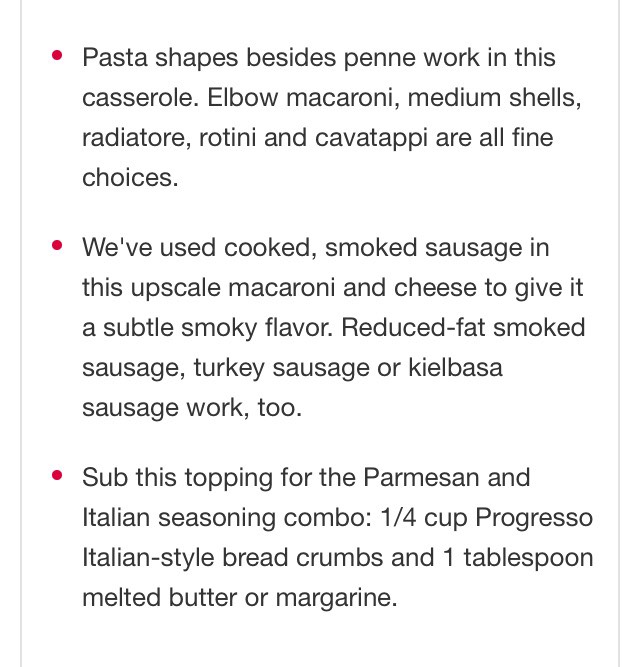 Cheesy Sausage And Penne Casserole 