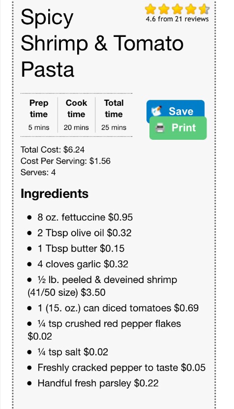 💥💢🍤SPICY SHRIMP & TOMATO PASTA🍤💢💥