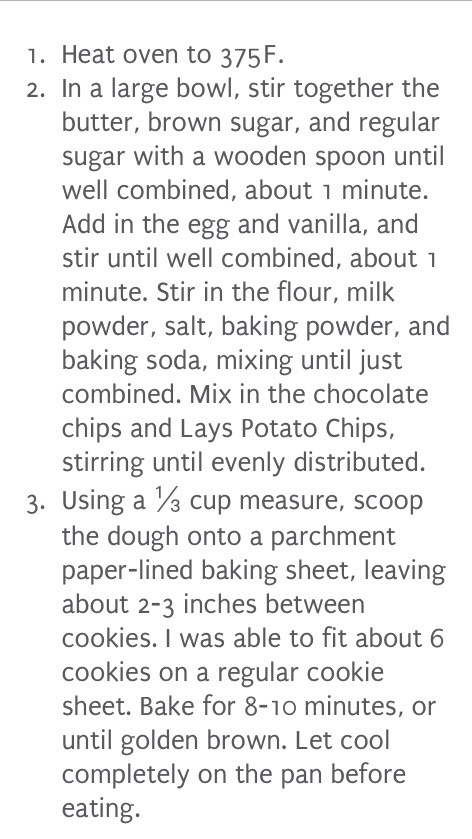 Chocolate Chip And Potato Chip Cookies 