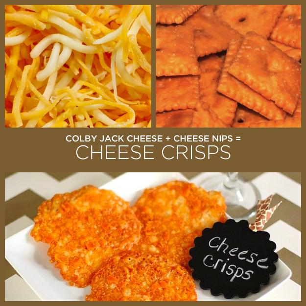 Colby Jack Cheese + Cheese Nips = Cheese Crisps