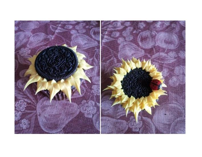 Oreo Sunflower Cupcakes