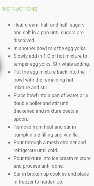 Pumpkin Pie Ice Cream!