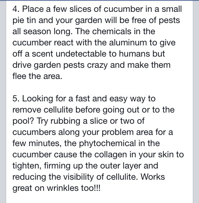 Cucumber Life Hacks