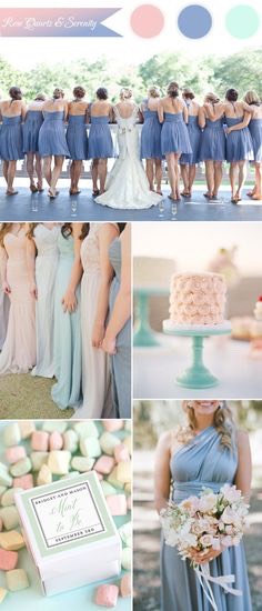Rose Quartz + Serenity Wedding Inspiration #PantoneContest