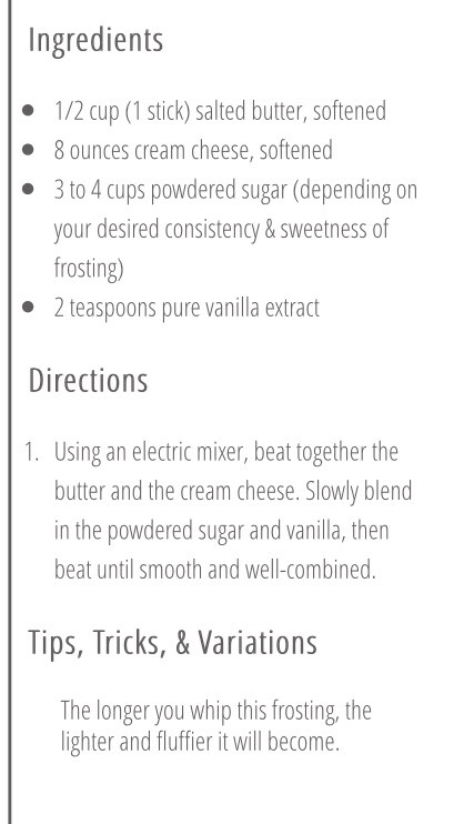 "THE BEST CLASSIC CREAM CHEESE FROSTING"