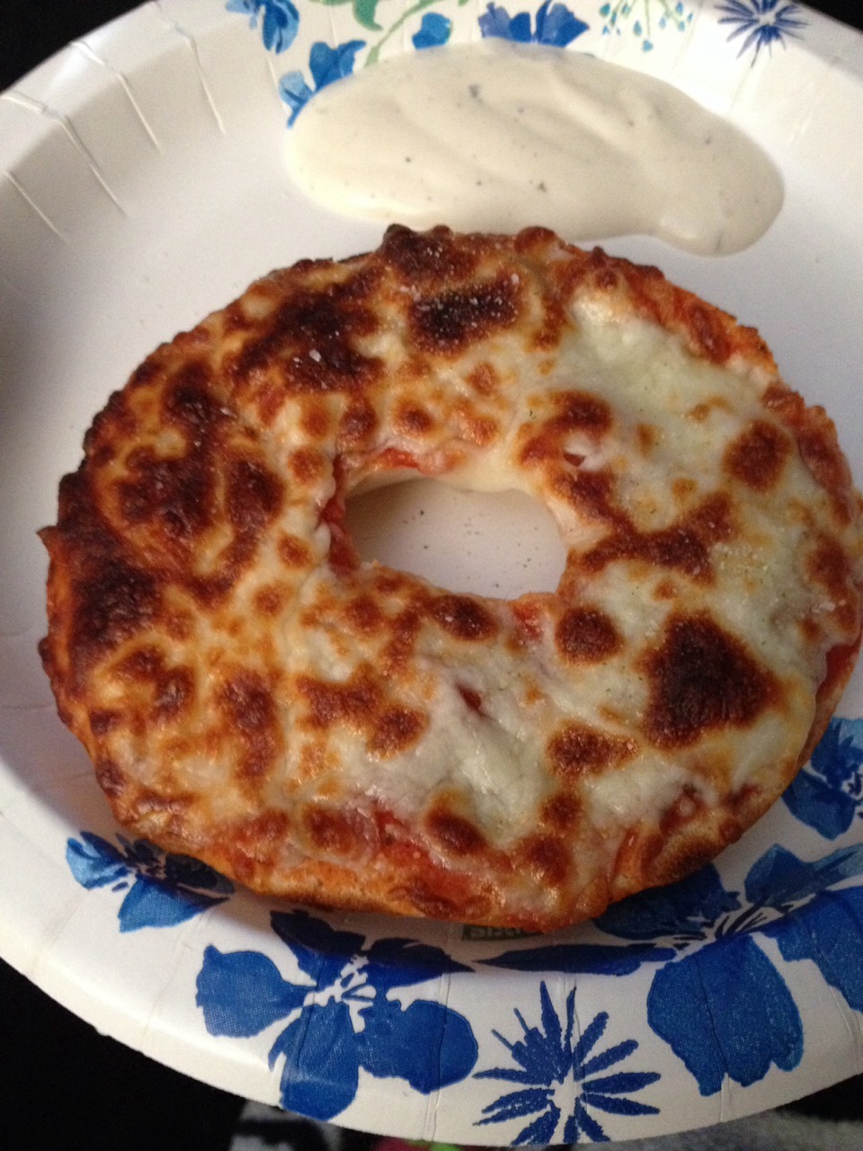 BAM! Mini bagel pizza, just let cool a minute then eat! I like to dip mine in ranch 👍 like if you save 😉