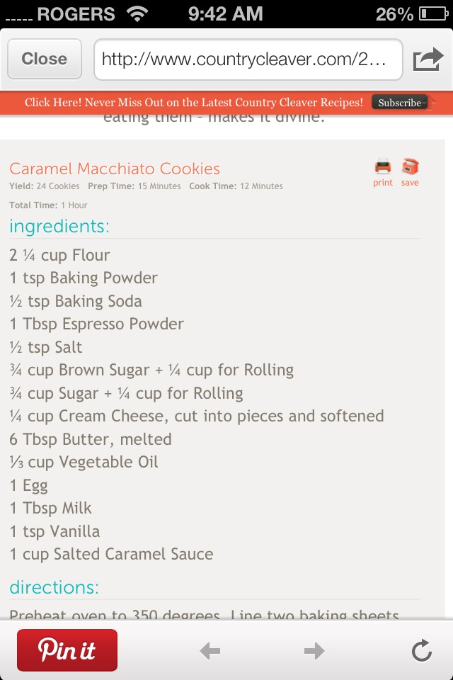 Caramel Macchiato Cookies!!