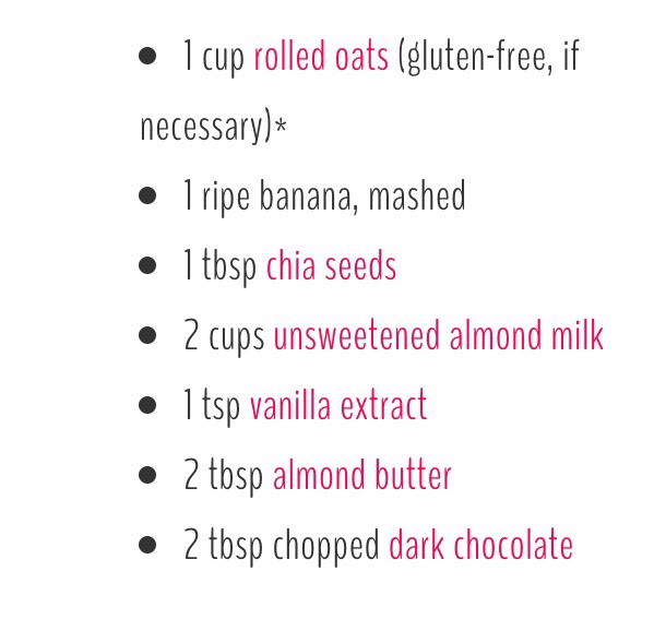 Chocolate Almond Butter Overnight Oats #SummerVibes