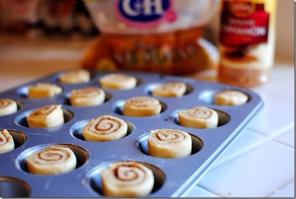 Mini cinnamon rolls