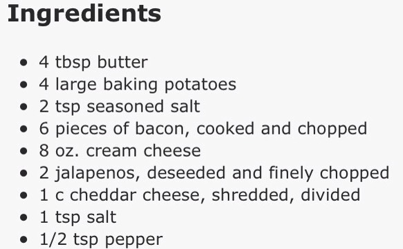 Bacon Jalapeño Popper Twice Baked Potatoes😋😋