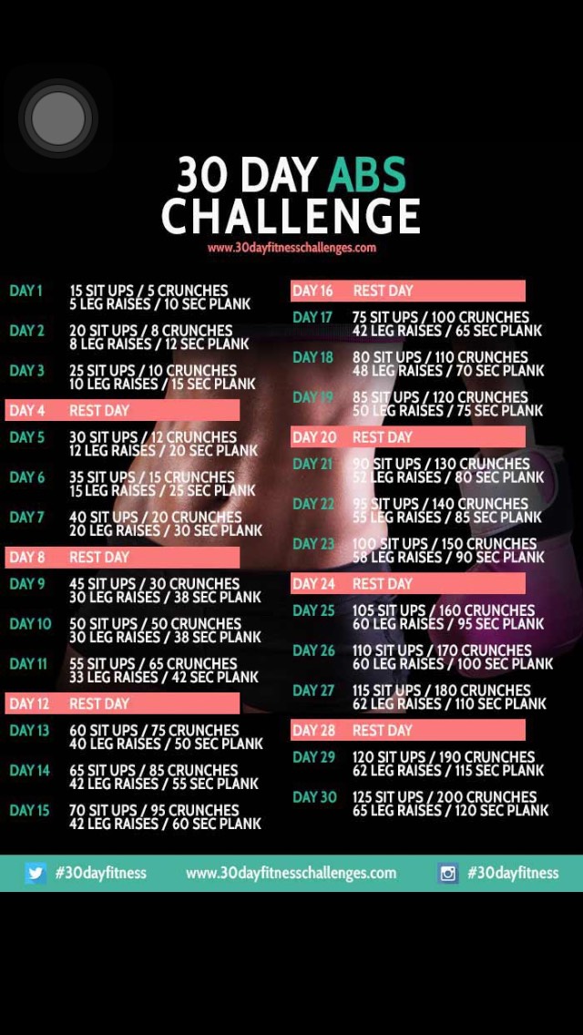 30 Day Challenge Workouts