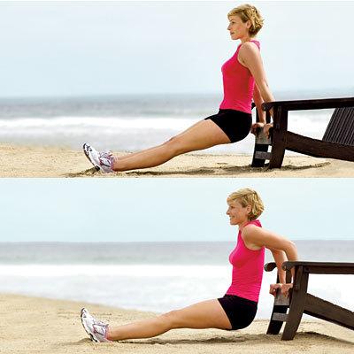 Triceps Dip

for triceps, shoulders, and abs 