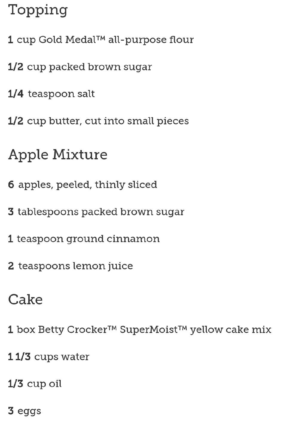 Apple pie cake