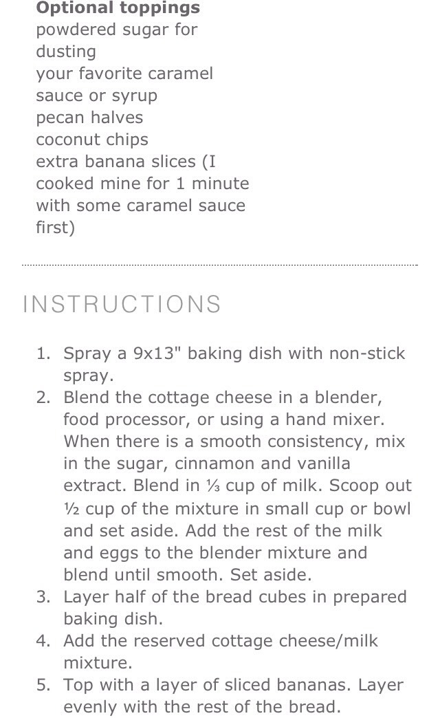 Banana pecan streusel French toast bake