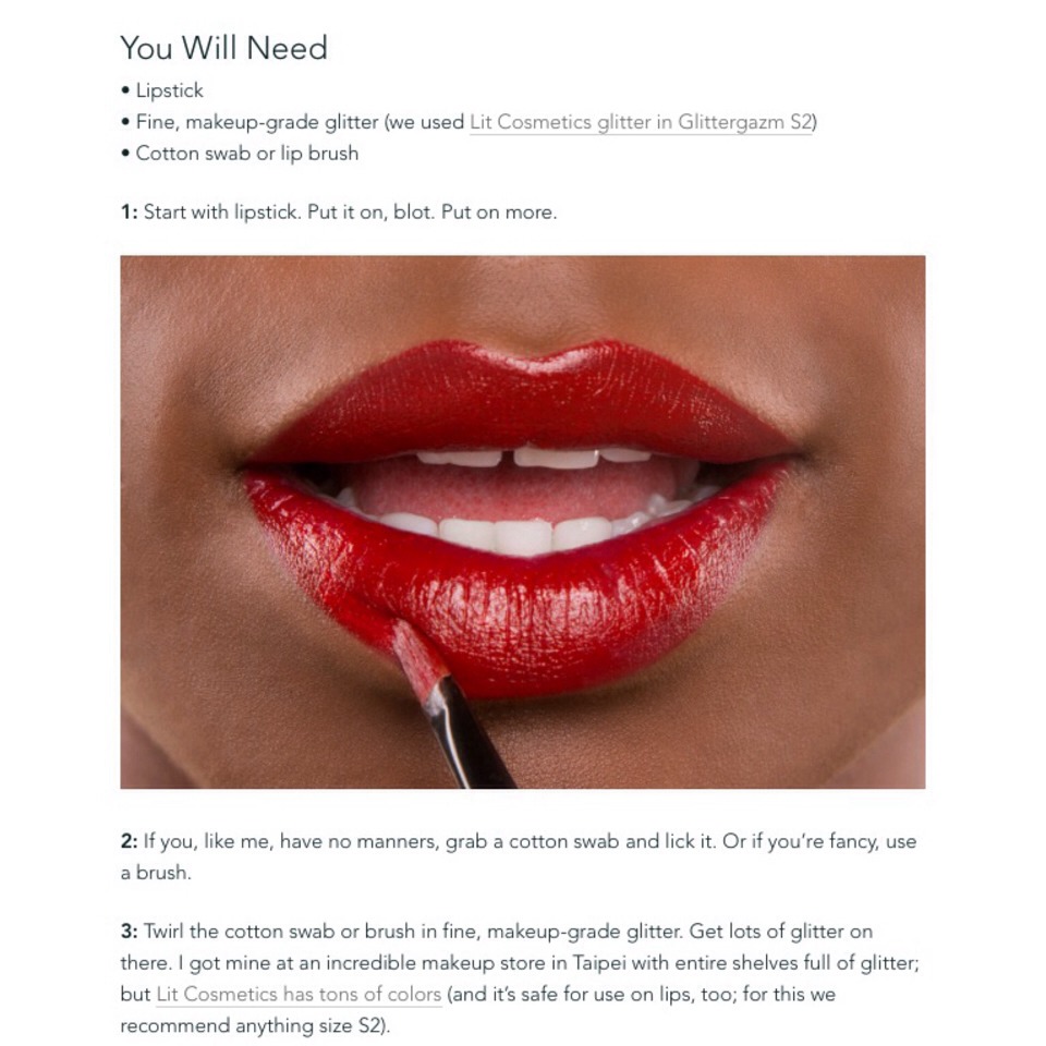 DIY Glitter Lips!!!