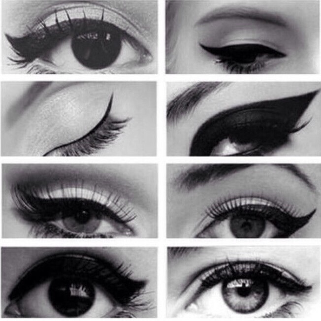 These are different types of eyeliners. From simple to dramatic looks are here