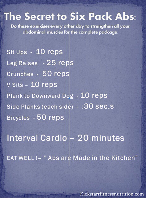 THE SECRET TO SIX PACK ABS: