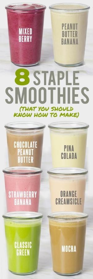 8 Staple Smoothies You Should Know How to Make #SpringForward 