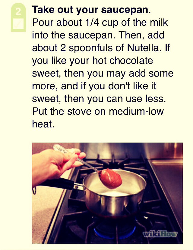 Nutella Hot Chocolate! :D
