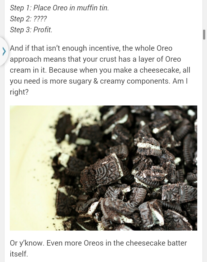 Cookies And Cream Mini Cheesecakes!