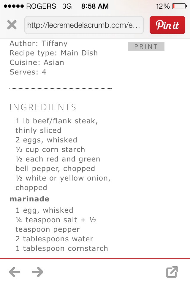 Crispy Beijing Beef Recipe