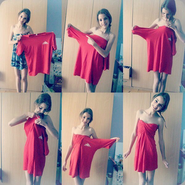 Diy Old Tshirt In Awesome Dress (must See) Like👍 Before Safe)
