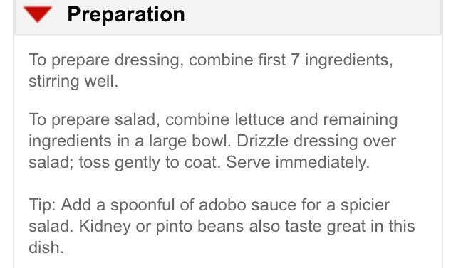 Chipotle Chicken Taco Salad (click on pic to see)