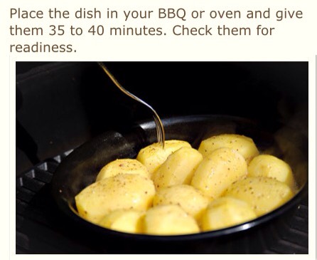 Potatoes Baked In Chicken Broth, Garlic And Butter