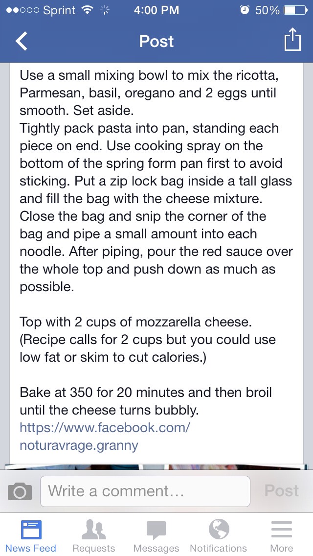 Rigatoni Pasta Pie