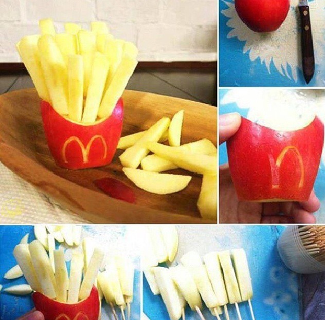 All you need is apples and cocktail sticks!!