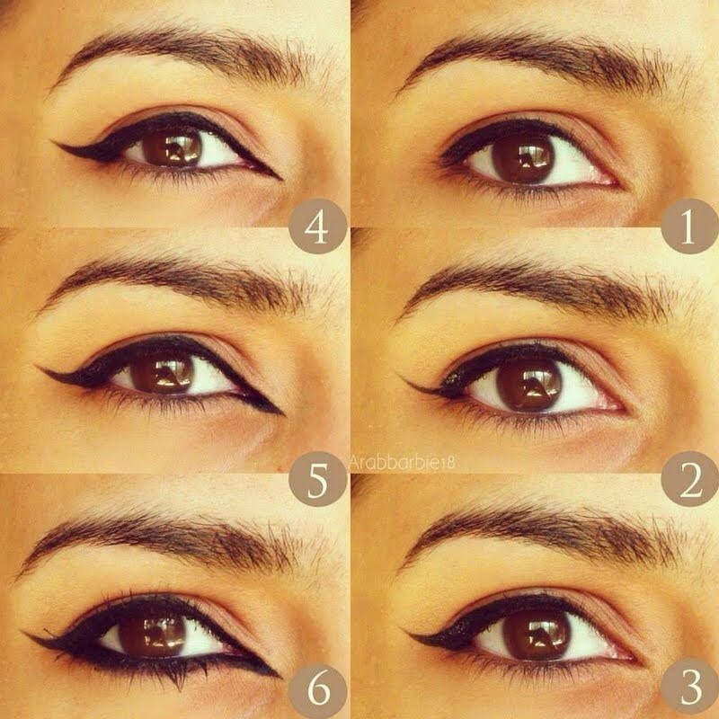 3. Arabic eyeliner look