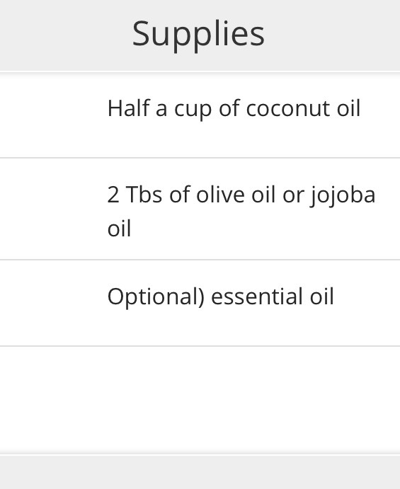 Whipped Coconut Oil Hair Mask 💗