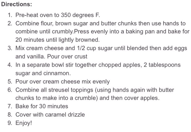 Caramel Apple Cheesecake Bars