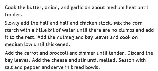 Panera Bread Broccoli Cheddar Soup&Bread Bowl Recipe!!!!!!