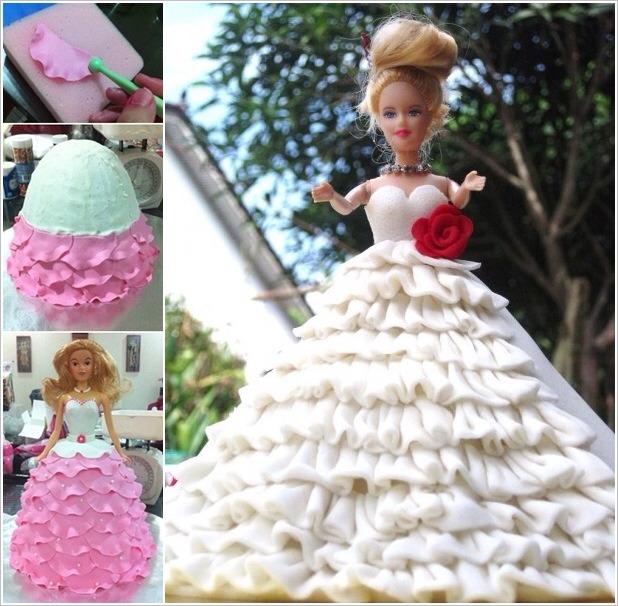 Awesome Tutorials On Doll Cakes. And Step By Step Elsa's Let It Go Cake. 😘
