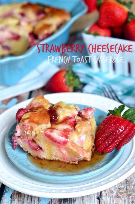 Strawberry Cheesecake Casserole